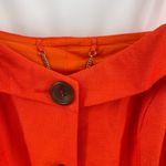 Trina Turk Laine Jacket Top Size 6 NWT Button Down Cold Shoulder Orange Photo 10