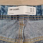 ZARA  TRF High Rise Light Washes Denim Shorts Photo 3