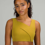 Lululemon  Nulu Cross-Front Yoga Bra *Light Support, B/C Cups Auric Gold Size 6 Photo 0