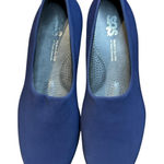 SAS Shoes Womens Size 9.5WW Navy Slip On Dress Wedge Tripad Comfort Made in USA Blue Photo 0