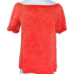 Project Social T  Los Angeles Short Sleeve Smocked Top Blouse Women S‎ Red Orange Photo 0