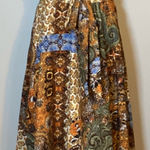 MIX NOUVEAU WOMENS SKIRT NEW YORK FULL FLAIR TWIRL SKIRT TAG IS SM RUNS BIG Gold Photo 0