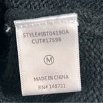 Altar'd State Knit Floral Embroidered Sleeve Crop Sweater Black and White Size M Photo 7