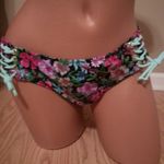 Victoria's Secret NWOT Victoria’s Secret Floral Lace-Up Bikini Set Size 36A/Large Photo 9