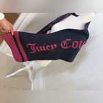 Juicy Couture Black & Burgundy Logo Knit Scarf NWT Photo 5