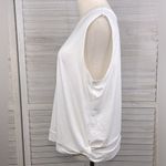 All In Motion  Twist Hem Tank Top White-Large Photo 1