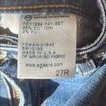 AG Adriano Goldschmied Blue Skinny Jeans with Faded Appearance and Five-Pocket Styling Photo 8