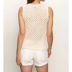 Sanctuary Womens Knit Crocheted Tank Top Cream Size S Photo 1