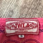 Johnny Was JWLA Floral & Heart Embroidered Casual Shirt Dress Pink Size Small Photo 2