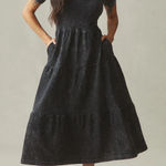 American Giant Women's Premium Slub Tiered Dress Size XS Made In USA Black Photo 0