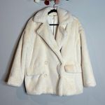 Free People  Kate Solid Faux Fur Ivory coat Photo 1