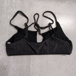 ANDIE NWT  Waikiki Top Black Ribbed Tie-Front Detail Bralette Bikini Top Size XS Photo 3