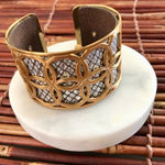 Brighton  Gold and Silver Dynamic Cuff Bracelet Photo 0