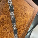 Bronze Milor Italy Pave Black Crystal Bracelet Photo 1