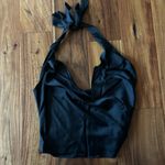 White Fox Boutique White Fox Softer Side Two Piece Halter Top in Black Photo 4