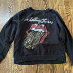 The Rolling Stones ‎ Size S Sweatshirt Crew Neck Graphic Print Black Pullover Photo 0
