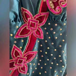 Vintage Jewled dance Leotard Blue Size XS Photo 1