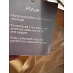 Catherines  Plunge Bra 50D Beige Compressed Foam Cups Underwire Wide Cushioned S Photo 5