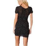 Cotton Candy LA  Peasant Cinched Dress Size‎ S Small Fairy Polka Dot Ruched Mini Photo 1