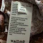 Free People NWOT  lux floral jumpsuit ruffle brown pink Sz S Photo 3