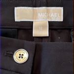 MICHAEL Michael Kors Black Cotton Button & Zipper Straight Dress Pants Photo 8