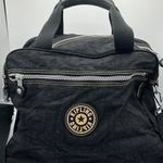 Kipling  Black Large Canvas Zip Up Duffel Bag with Adjustable Strap Unisex Photo 1