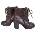 Soda  Womens Shoes Sz 9 Balboa Brown‎ Block Heel Combat Moto Boots Lug Sole Y2K Photo 1