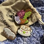 Fairyloot “Legends & Lattes” Shoe Charms, Set of 3, New! Photo 2