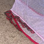 Victoria's Secret Victoria’s Secret VS Rosebud Dot Wicked Teddy Sheer Metallic Mesh Floral Red XL Photo 5