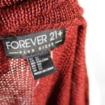 Forever 21 NWT Distressed Burnt Orange Rust Knit Off the Shoulder Plus Size Top Size 2X Photo 9