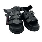 No Boundaries NOBO  Chunky Y2K Style Black Strappy Platform Shoe Sandals 7 Photo 3