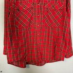 Xirena Women's Sierra Red Stone Plaid Flannel Sz XS Casual Snap Button Preppy Photo 4