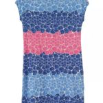 Talbots  Blue/Pink Coastal Allover Seashell Print 100% Cotton Sheath Dress Photo 5