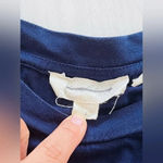 Anthropologie  Forever That Girl Eyelet Tee in Navy Size Large Photo 8