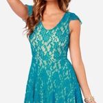Lulus 💕LULU*S💕 Made to Love Teal Lace Dress Photo 0