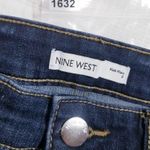 Nine West Kick Flare Jeans Raw Hem Blue Denim Photo 7