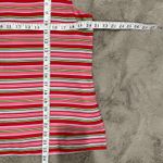 Talbots  Women's 14 Silk‎ Sleeveless Tank Top Pink Stripe 100% Silk Shell Career Photo 6