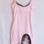 CBR Pink Slip Dress Black Lace Trim Y2K Lingerie Style Nightie Cottagecore 2000s Photo 0