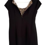 Jessica Howard Black Dress Womens Size 8 Cap Sleeve Lined Scoop Neck Zip Vent Photo 6