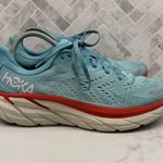 Hoka  One One Clifton 8 Running Sneakers Shoes Aquarelle Aqua Blue Womens 9 9B Photo 0