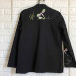 Quacker Factory  embroidered dragonfly Zip Up jacket Women’s Size‎ S Small Photo 5