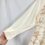 Vintage Y2K DKNY Womens L/XL Cream Graphic Print Slim Hooded T Photo 5