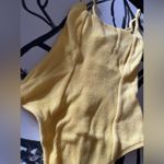 Blue Blush  Banana Ribbed One Piece Bodysuit Tank Top Womens Sz S NWOT Photo 1