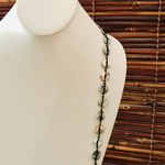 Chico's  Metal Discs on Thread Long Necklace Photo 1