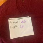 Free People Sweater Songbird Boucle Oversized Burgundy V-Neck Alpaca Blend Warm Photo 6