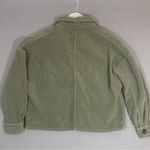 ZARA Green Cropped Corduroy Jacket Ladies Size Small Photo 2