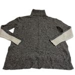 Athleta  Sweater Womens Small Cream Grey Transit Colorblock Merino Wool Blend Photo 5