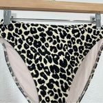 Something Navy Leopard Print High Rise Bikini Bottoms Photo 10