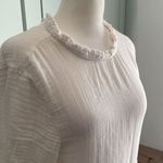 Free People  Living For This Mini Dress Tunic Ivory sz Small 100% cotton Photo 2