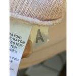 Loft Ann Taylor  women's pale‎ pink open back 3/4 sleeve tshirt Sz L Photo 6